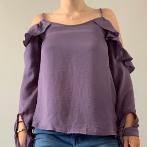 Francescas silk purple top.